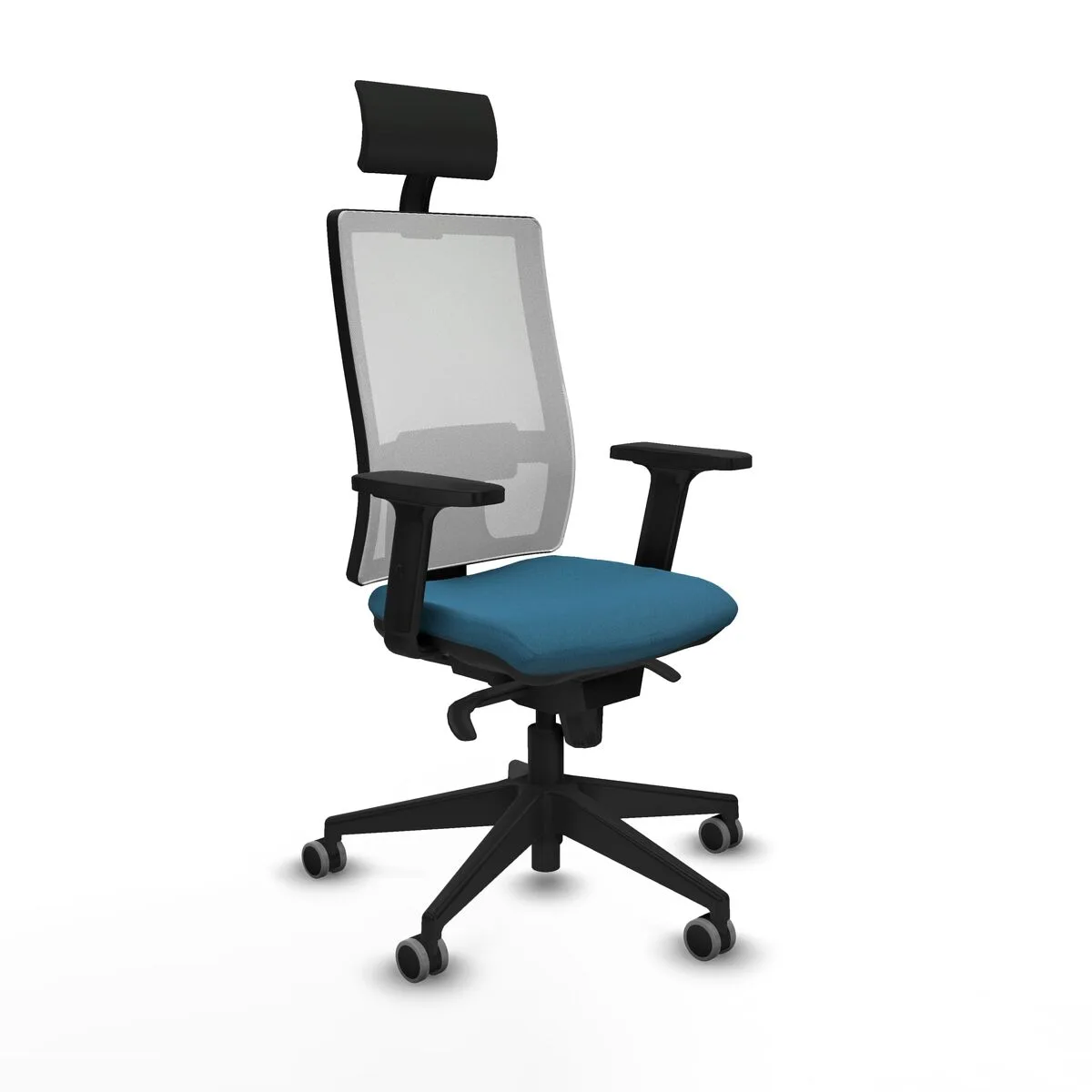 SILLA DE OFICINA PIQUERAS Y CRESPO 2D066G1 VERDE PETRÓLEO