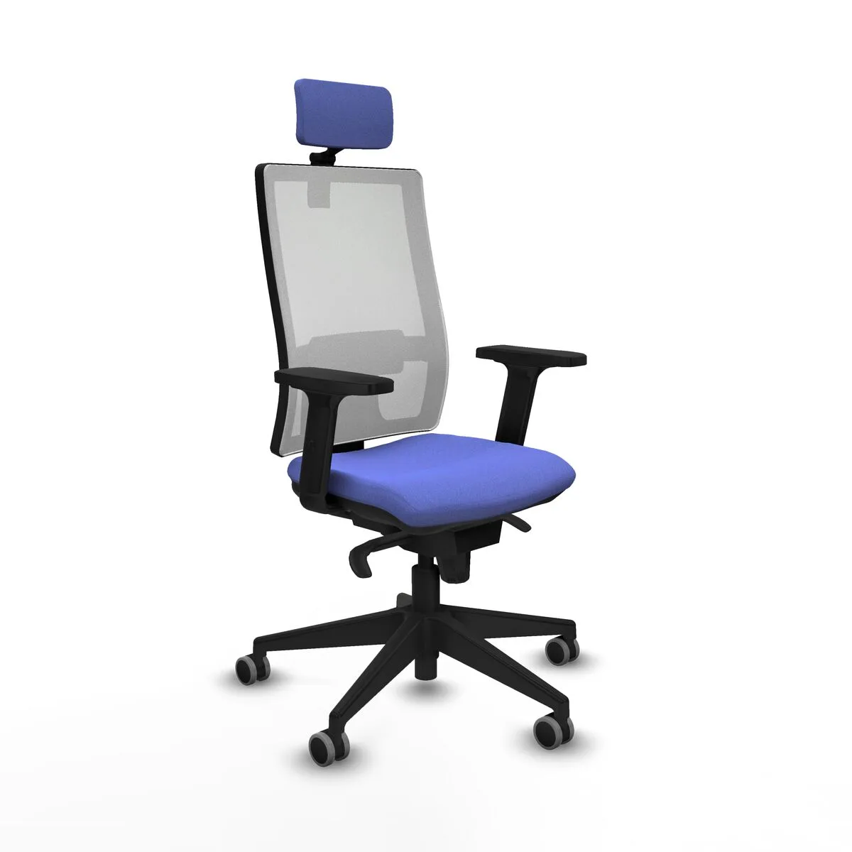 SILLA DE OFICINA PIQUERAS Y CRESPO 2D066G2 AZUL CLARO