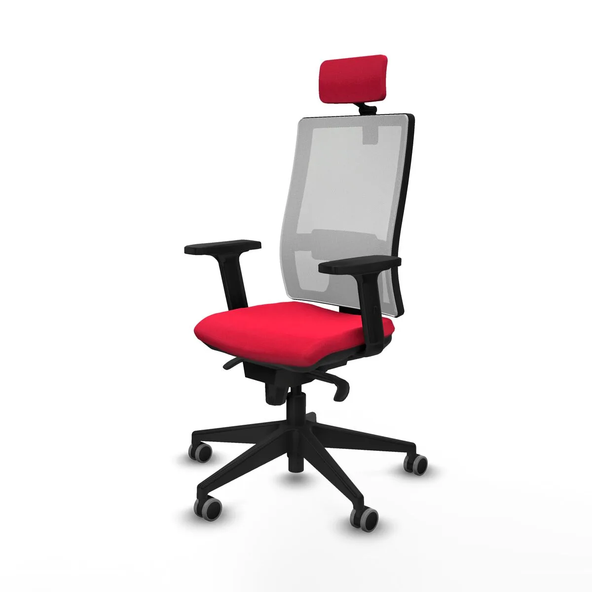 SILLA DE OFICINA PIQUERAS Y CRESPO 2D066G2 ROJO
