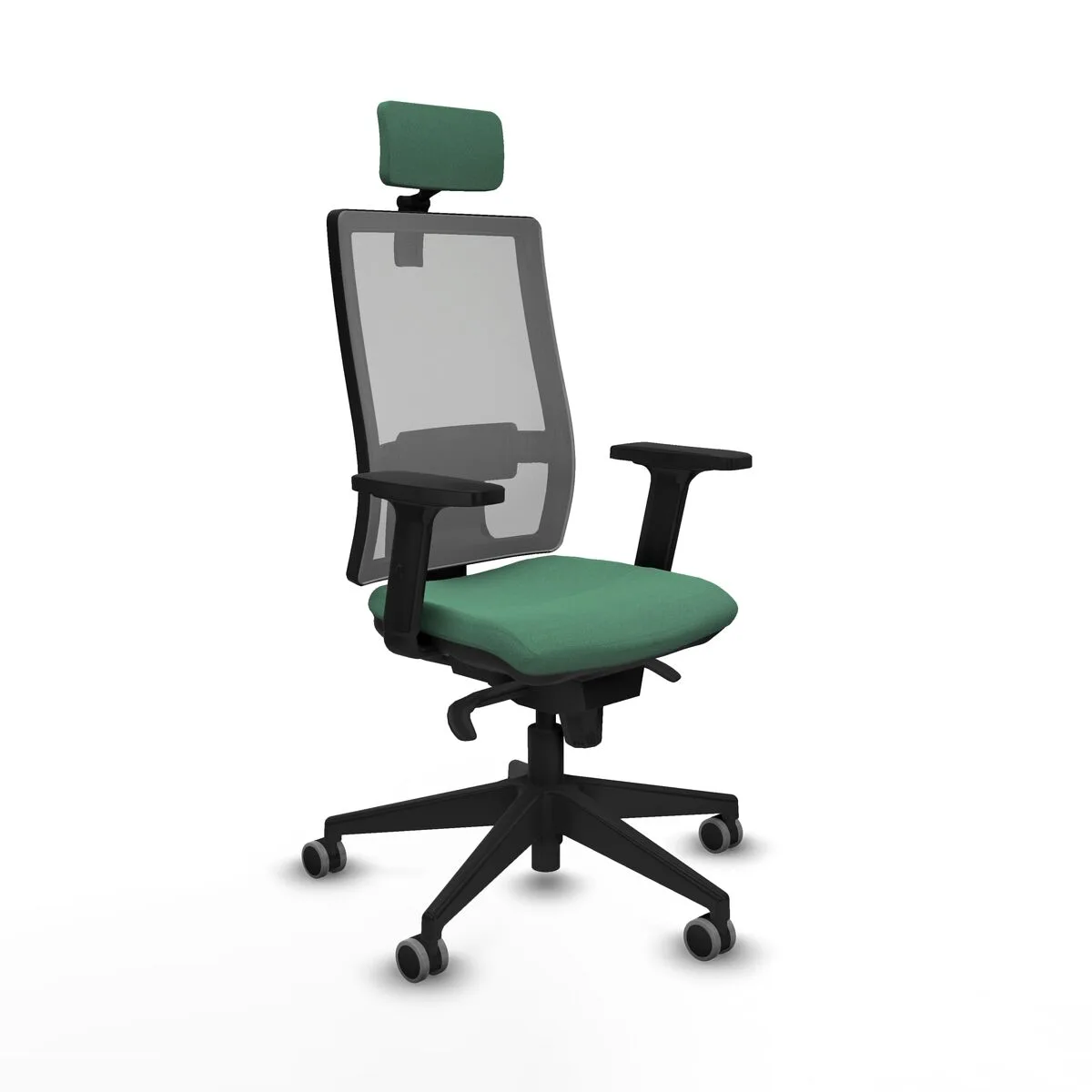 SILLA DE OFICINA PIQUERAS Y CRESPO 2D066G2 VERDE ESMERALDA