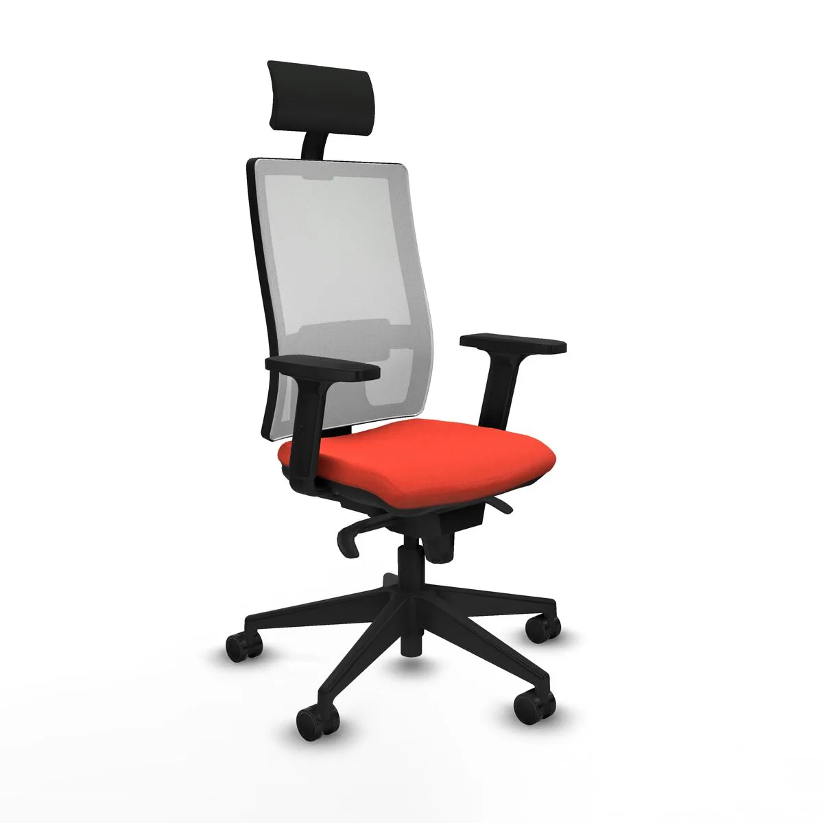 SILLA DE OFICINA PIQUERAS Y CRESPO 2D066N1 NARANJA OSCURO