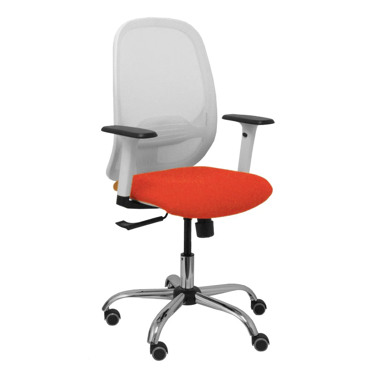 SILLA DE OFICINA PIQUERAS Y CRESPO 354CRRP BLANCO NARANJA OSCURO