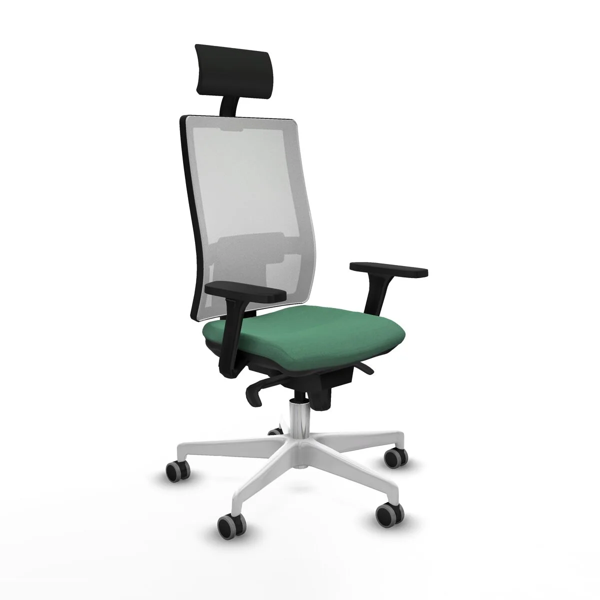 SILLA DE OFICINA PIQUERAS Y CRESPO 3D026G1 VERDE ESMERALDA