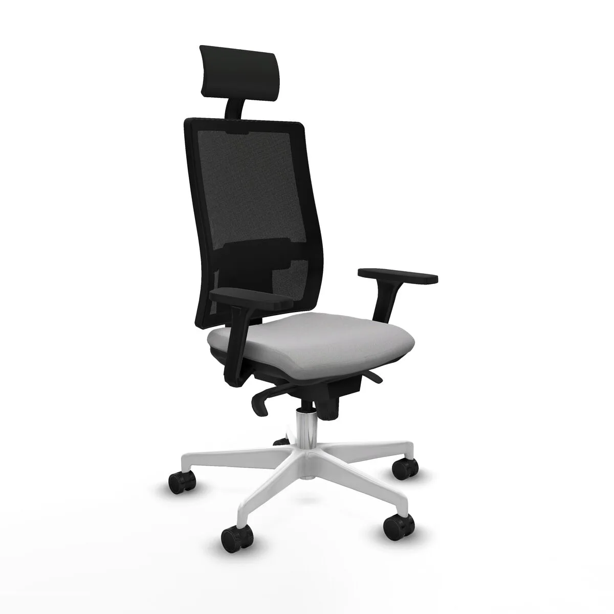 SILLA DE OFICINA PIQUERAS Y CRESPO 3D026N1 GRIS CLARO