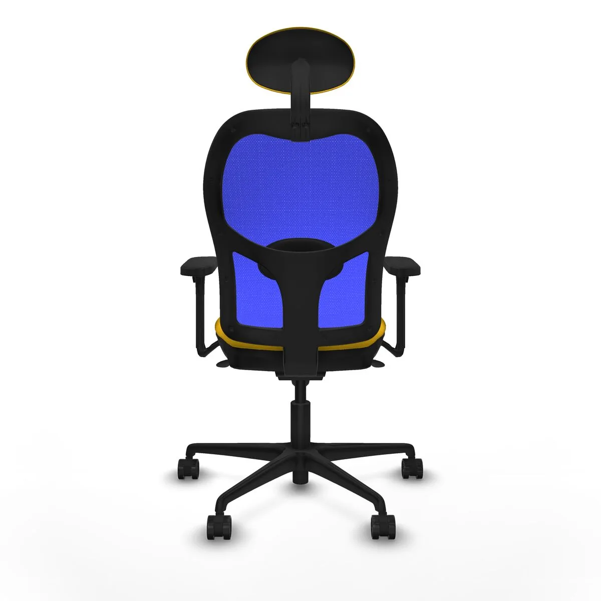 SILLA DE OFICINA PIQUERAS Y CRESPO 3D036N1 AMARILLO