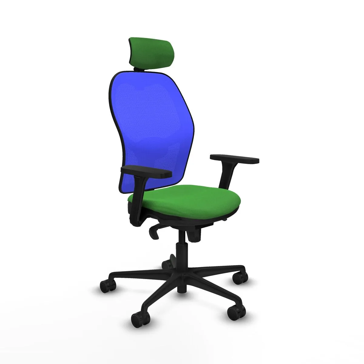 SILLA DE OFICINA PIQUERAS Y CRESPO 3D036N2 VERDE