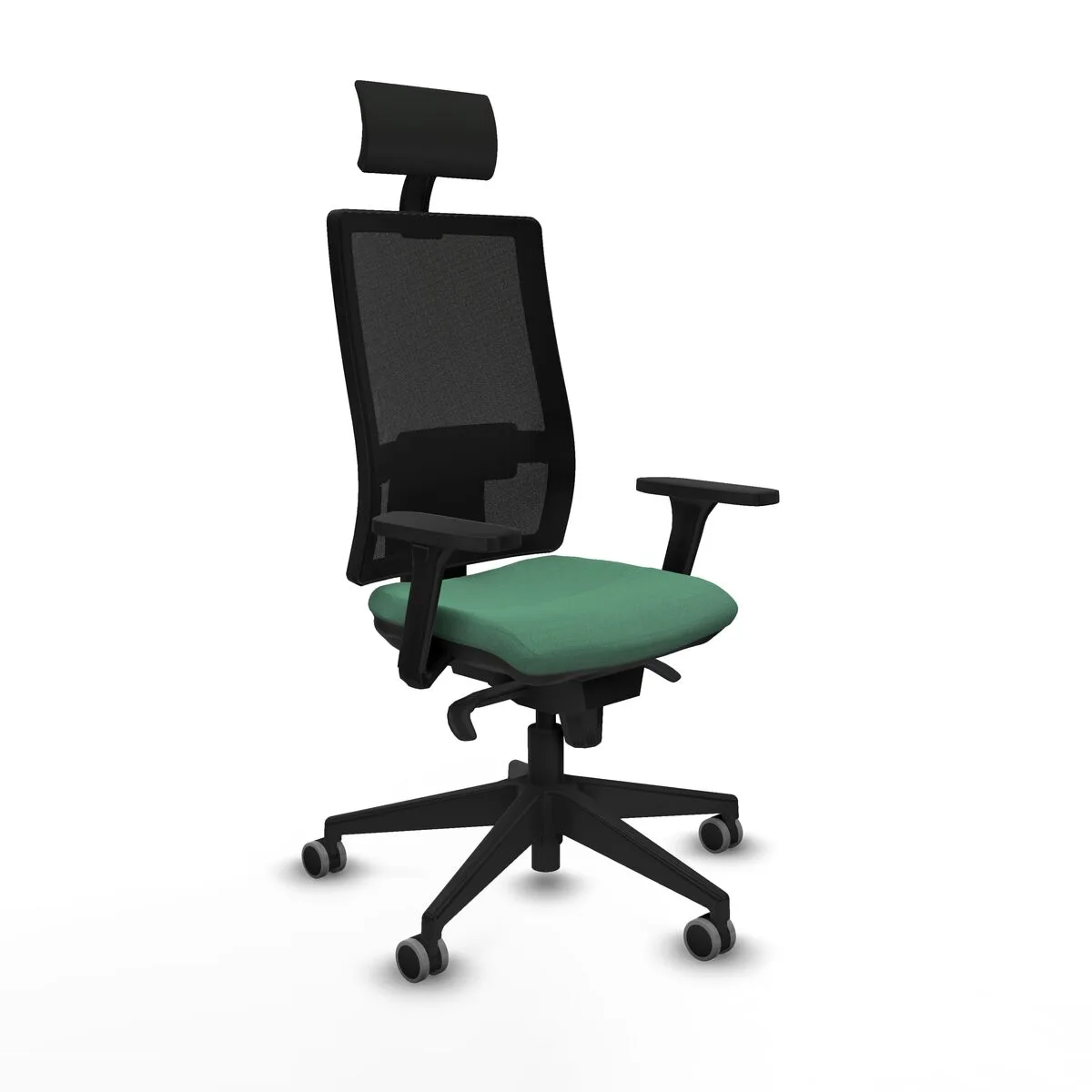 SILLA DE OFICINA PIQUERAS Y CRESPO 3D066G1 VERDE ESMERALDA