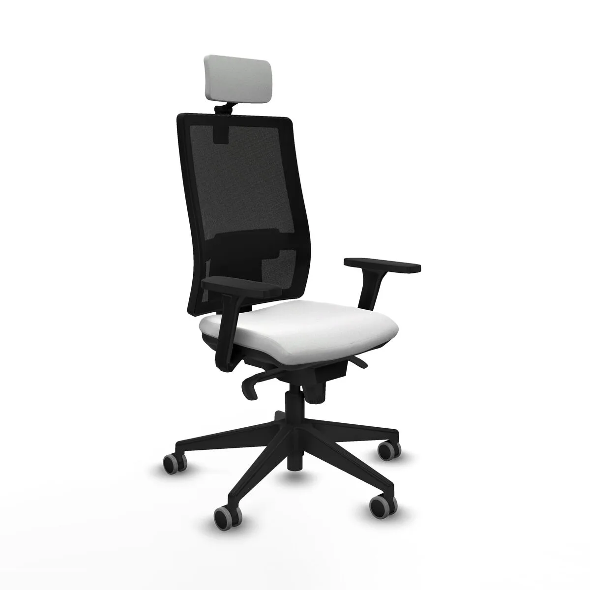 SILLA DE OFICINA PIQUERAS Y CRESPO 3D066G2 BLANCO