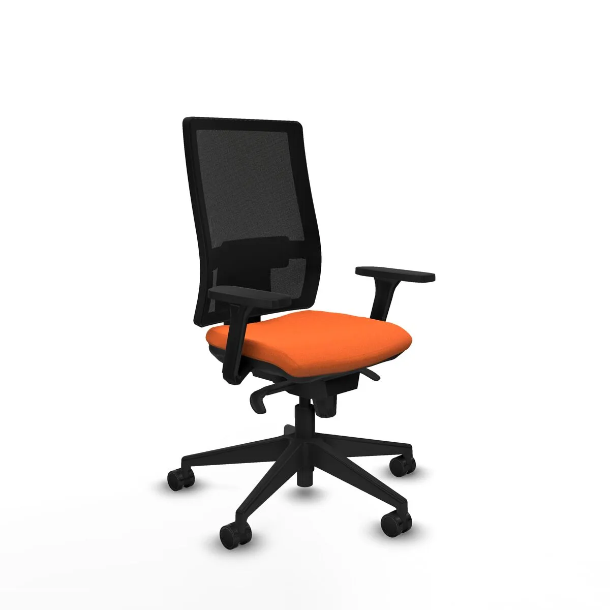 SILLA DE OFICINA PIQUERAS Y CRESPO 3D066N0 NARANJA