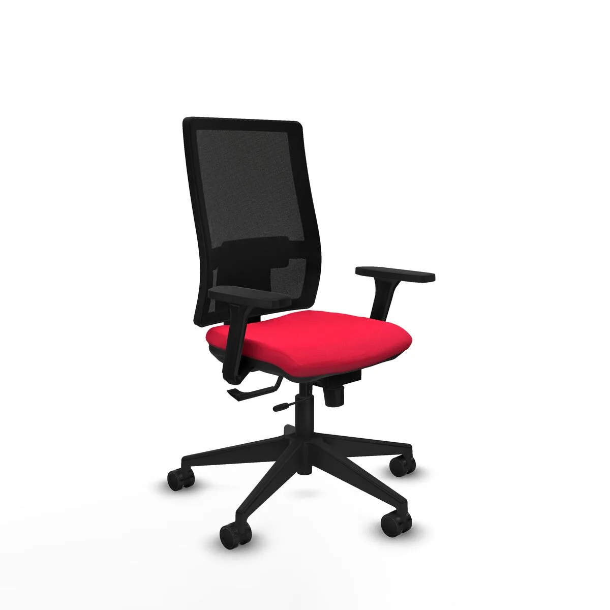 SILLA DE OFICINA PIQUERAS Y CRESPO 3D066N0 ROJO