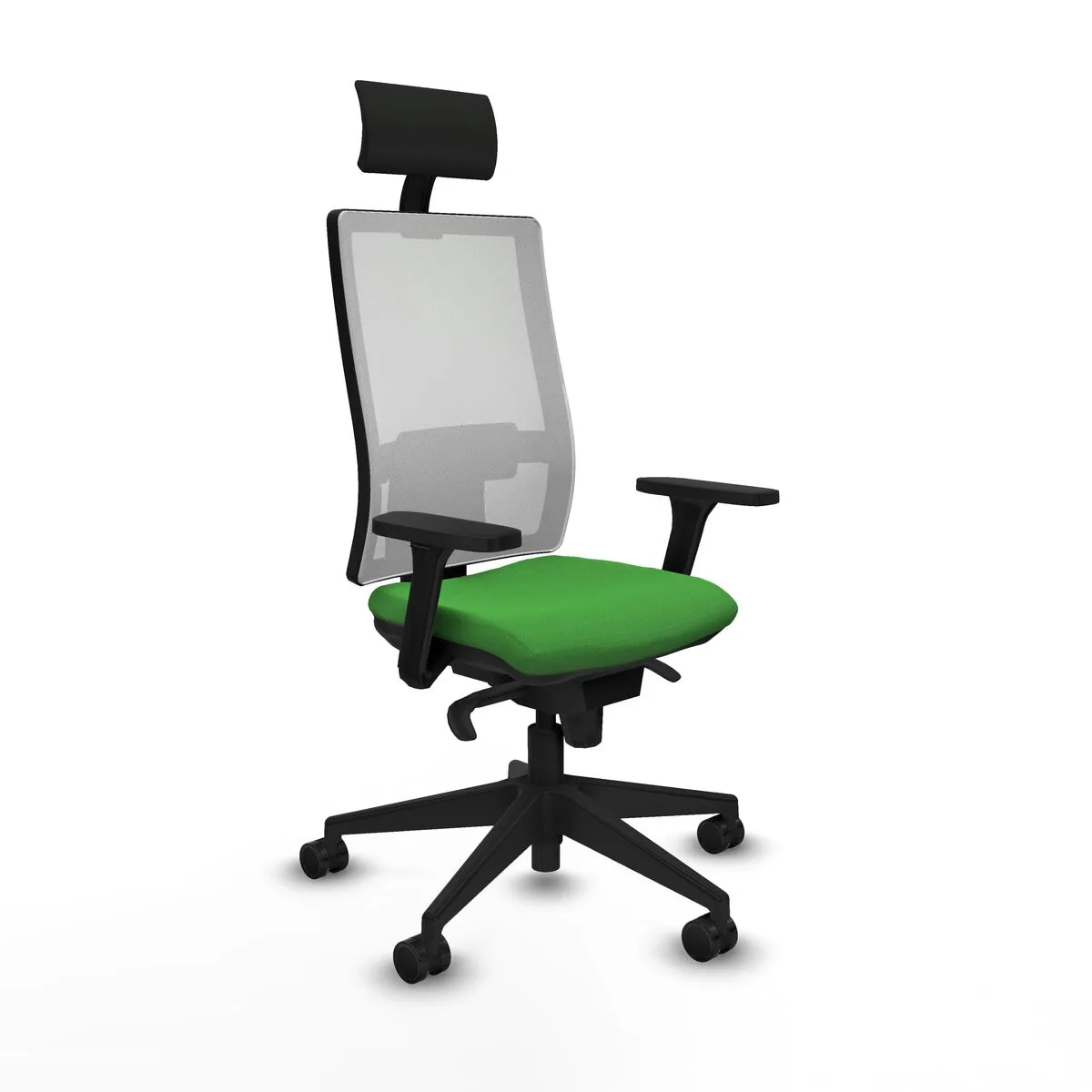 SILLA DE OFICINA PIQUERAS Y CRESPO 3D066N1 VERDE