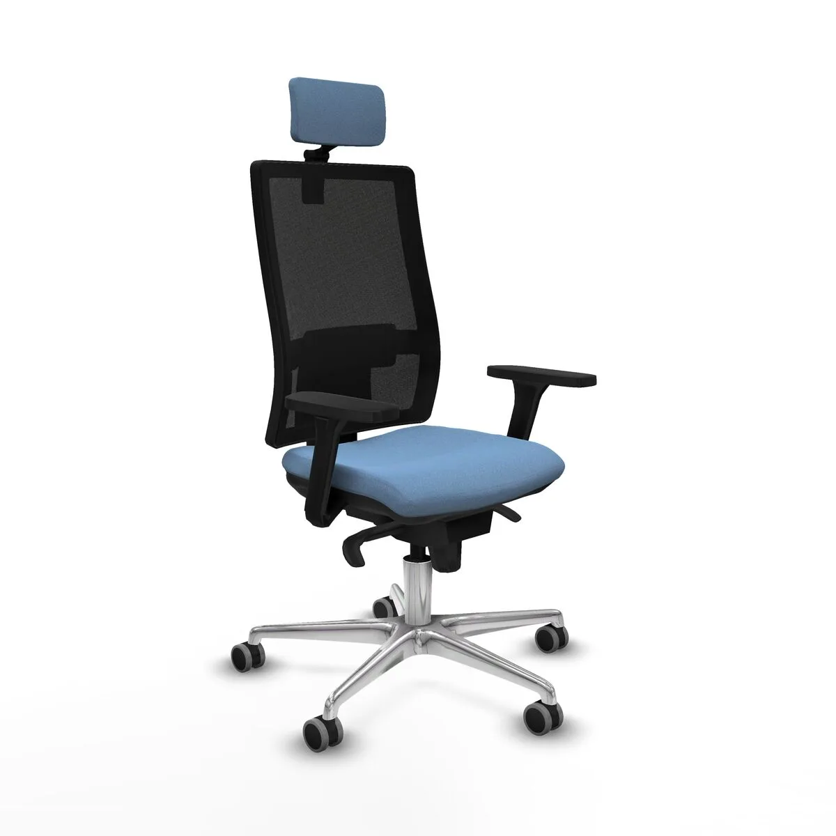 SILLA DE OFICINA PIQUERAS Y CRESPO 3D086G2 AZUL CIELO