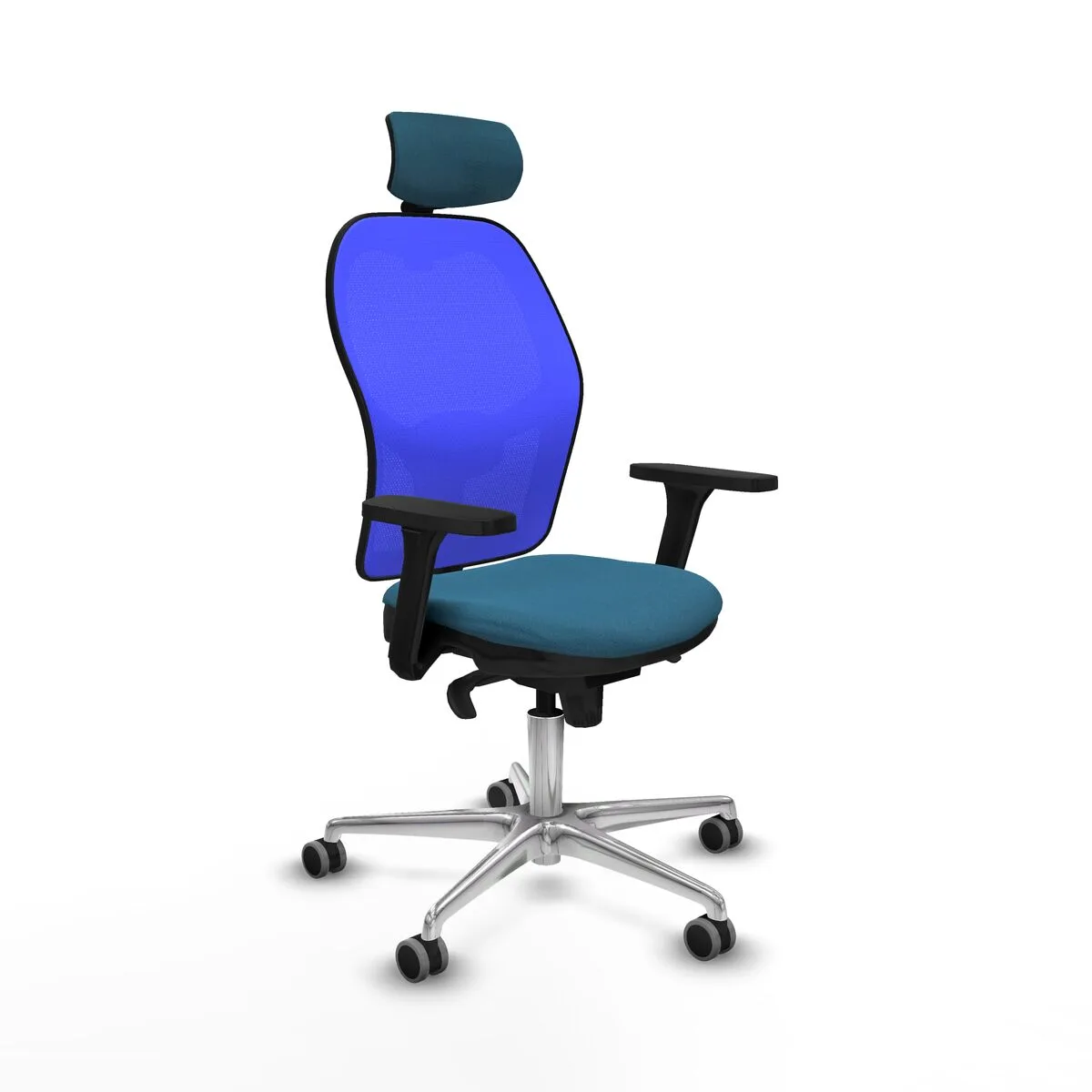 SILLA DE OFICINA PIQUERAS Y CRESPO 3D086G2 AZUL VERDE PETRÓLEO