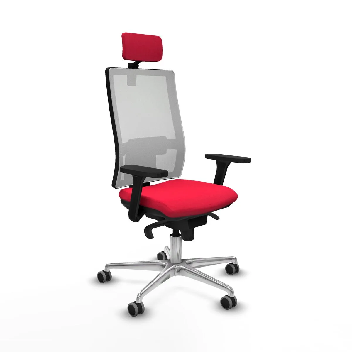 SILLA DE OFICINA PIQUERAS Y CRESPO 3D086G2 ROJO