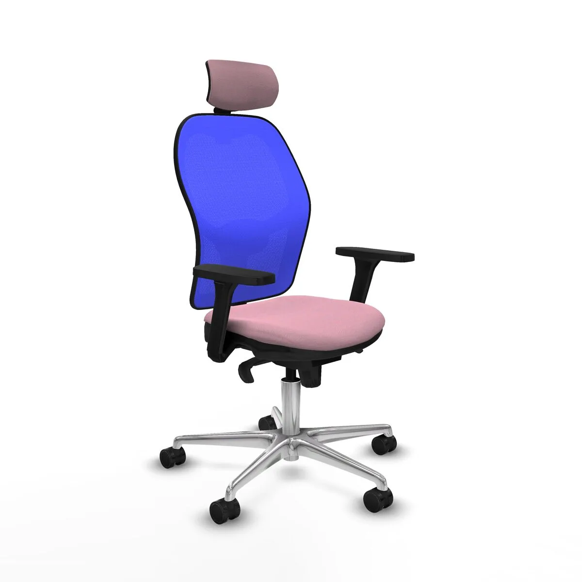 SILLA DE OFICINA PIQUERAS Y CRESPO 3D086N2 ROSA