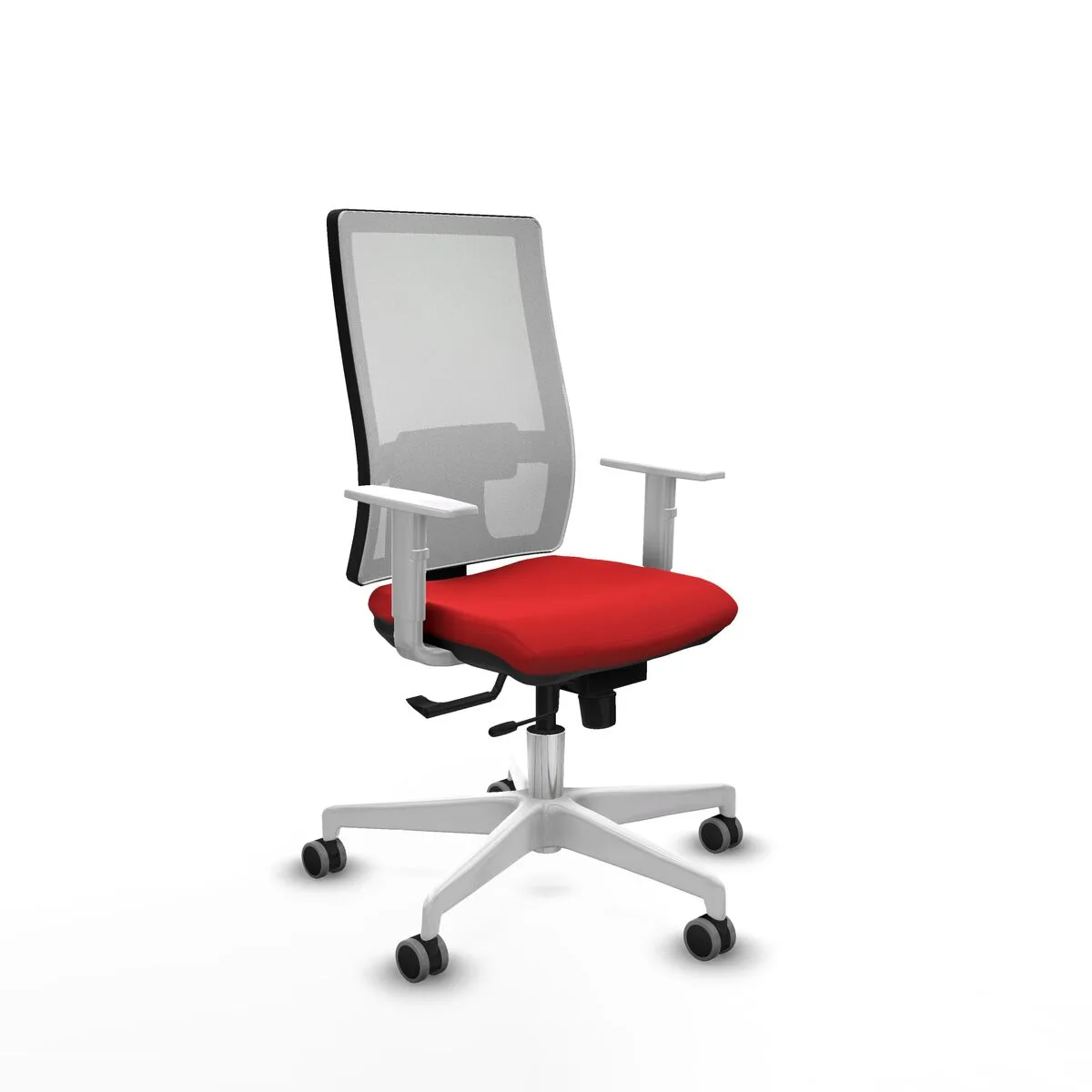 SILLA DE OFICINA PIQUERAS Y CRESPO 4B026G0 ROJO