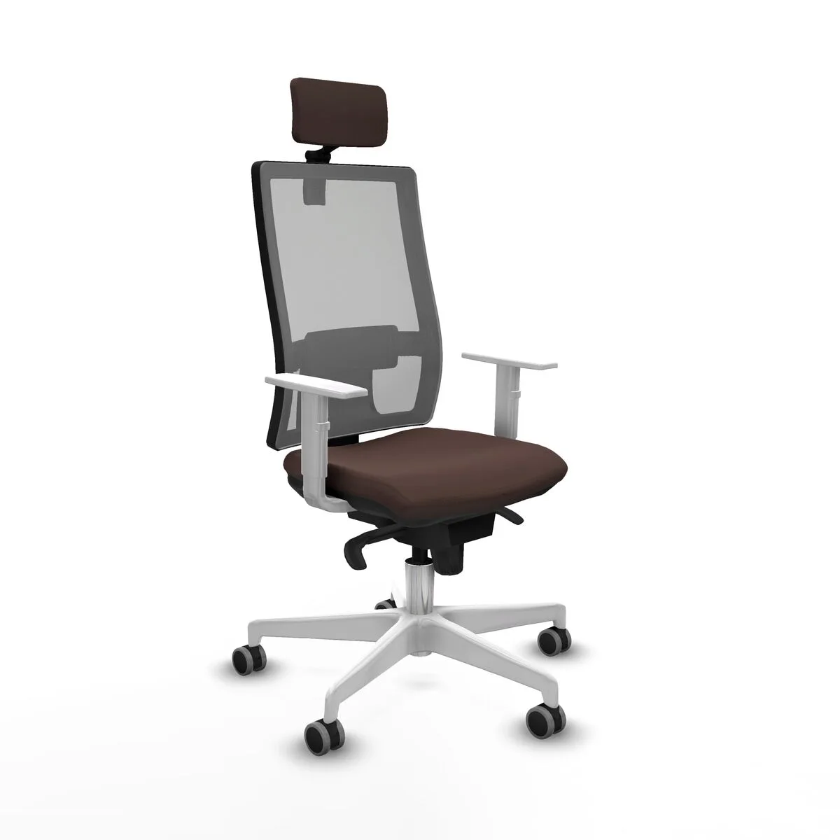 SILLA DE OFICINA PIQUERAS Y CRESPO 4B026G2 MARRÓN OSCURO