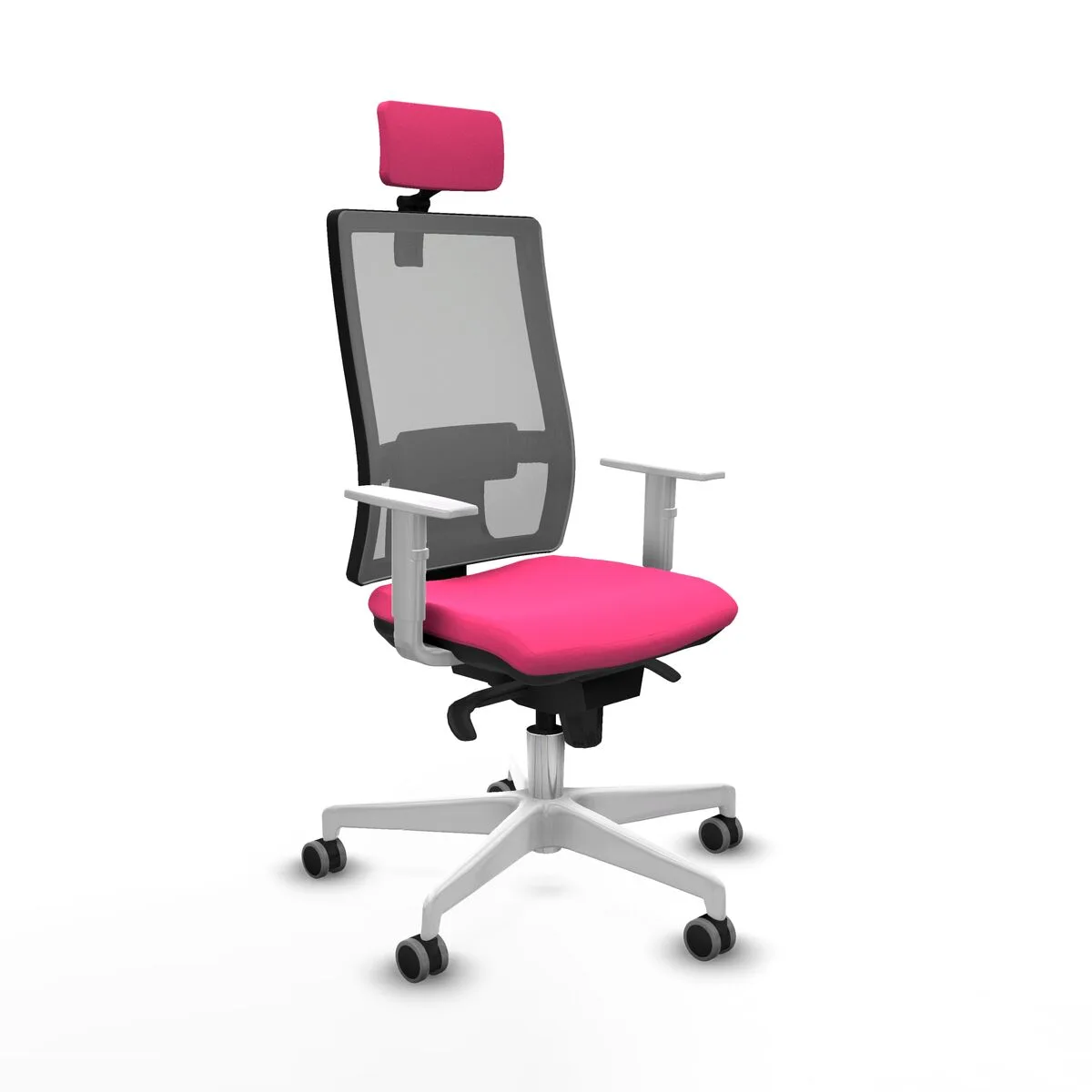 SILLA DE OFICINA PIQUERAS Y CRESPO 4B026G2 ROSA