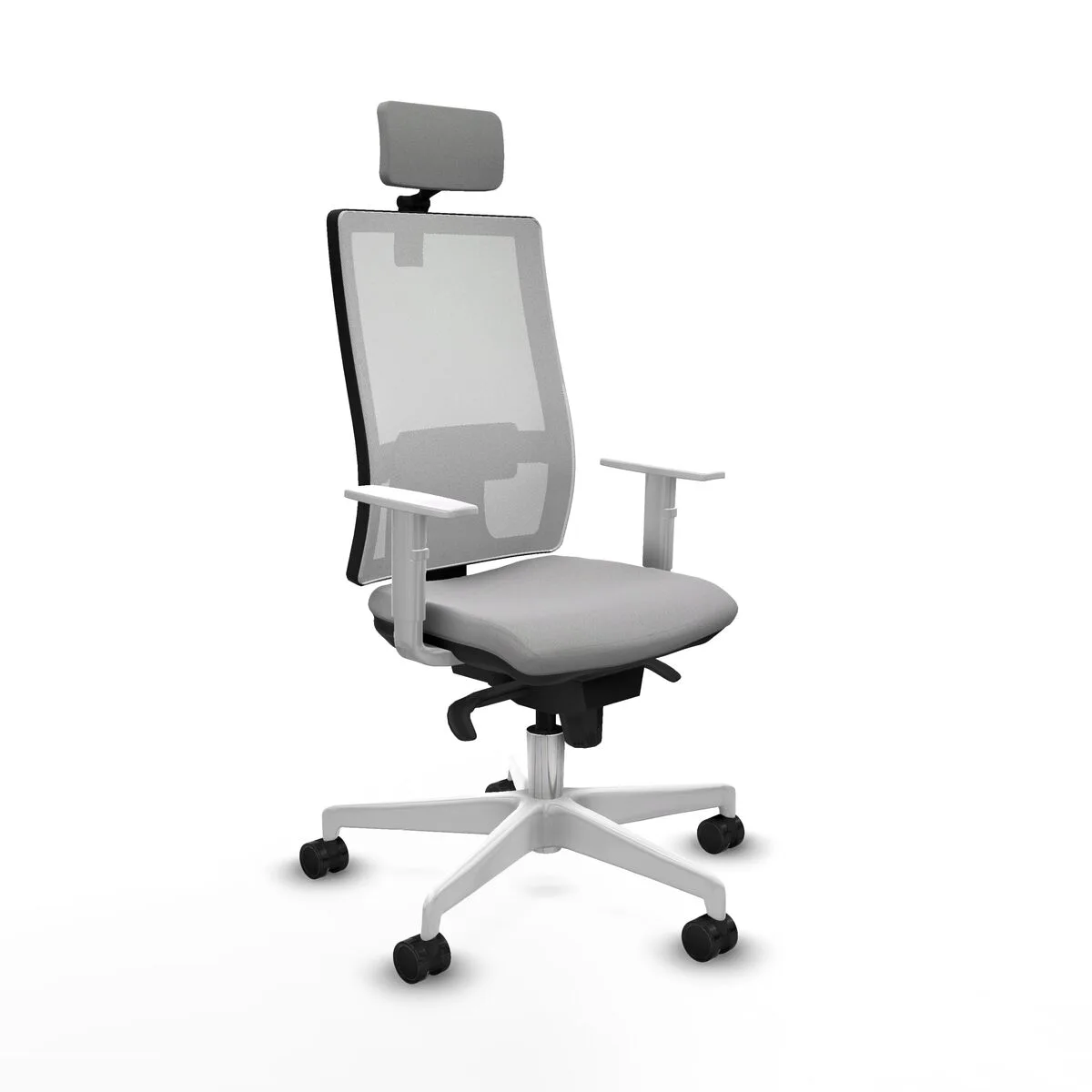 SILLA DE OFICINA PIQUERAS Y CRESPO 4B026N2 GRIS CLARO