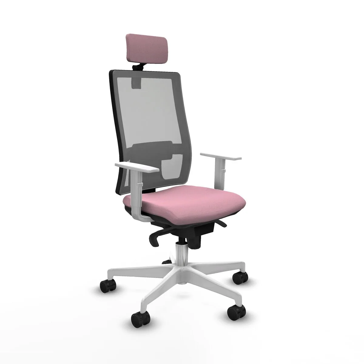 SILLA DE OFICINA PIQUERAS Y CRESPO 4B026N2 ROSA