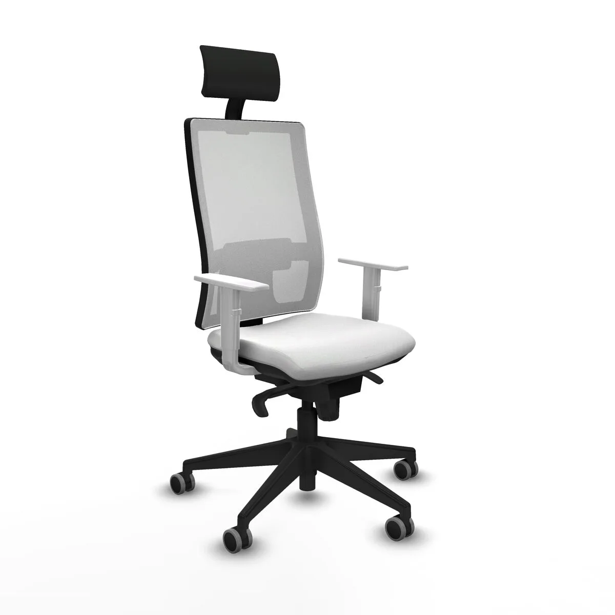 SILLA DE OFICINA PIQUERAS Y CRESPO 4B066G1 BLANCO