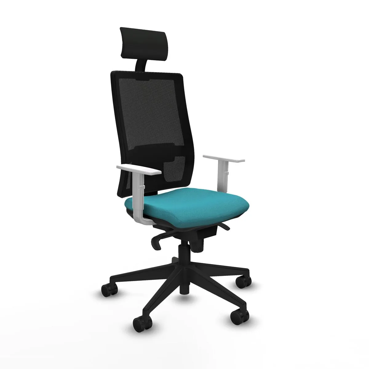 SILLA DE OFICINA PIQUERAS Y CRESPO 4B066N1 TURQUESA