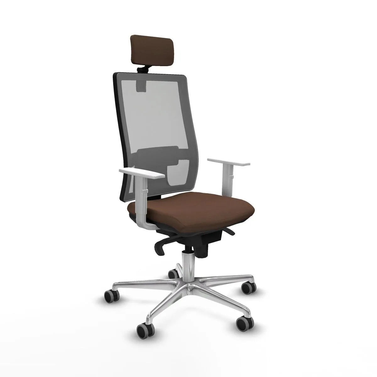 SILLA DE OFICINA PIQUERAS Y CRESPO 4B086G2 MARRÓN OSCURO