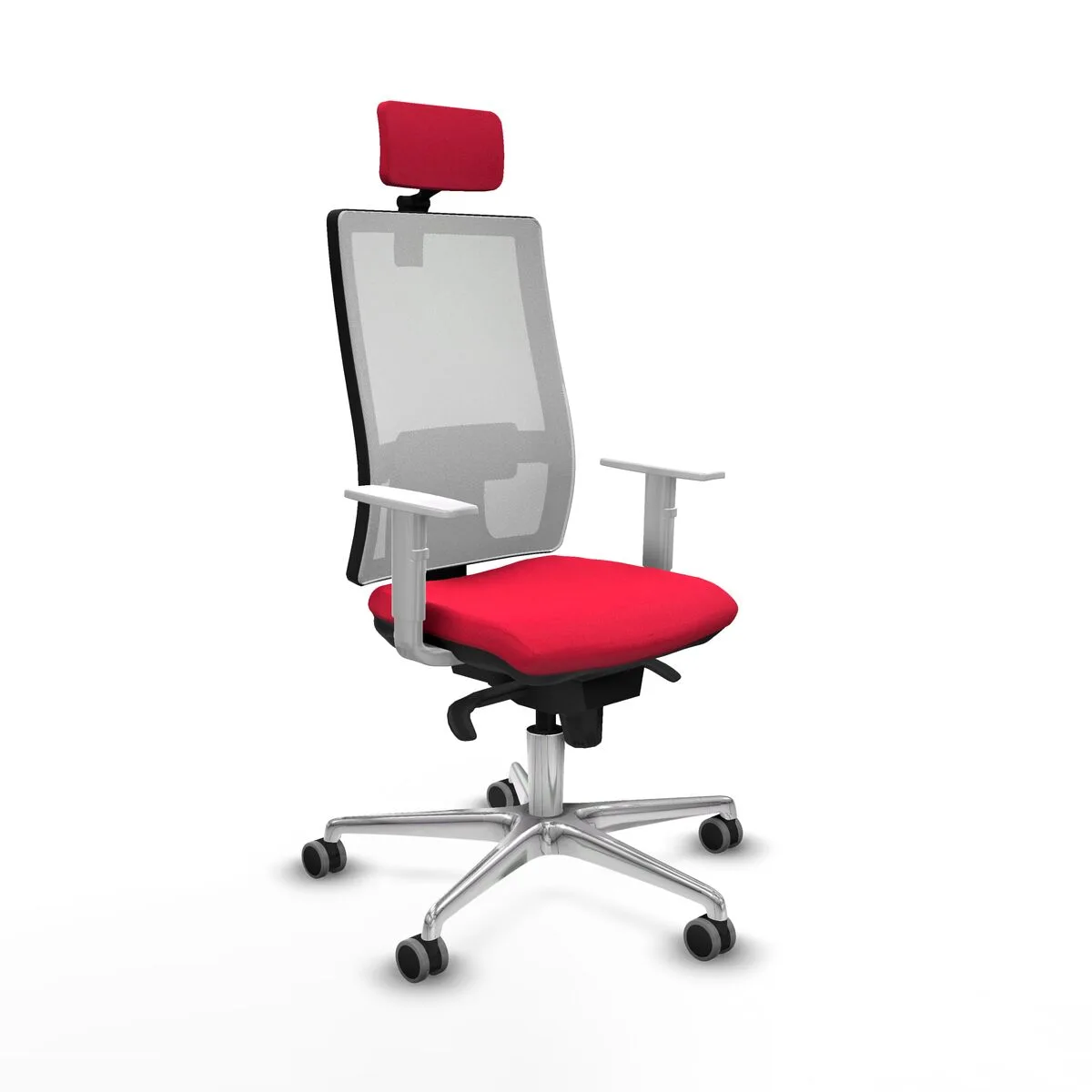 SILLA DE OFICINA PIQUERAS Y CRESPO 4B086G2 ROJO