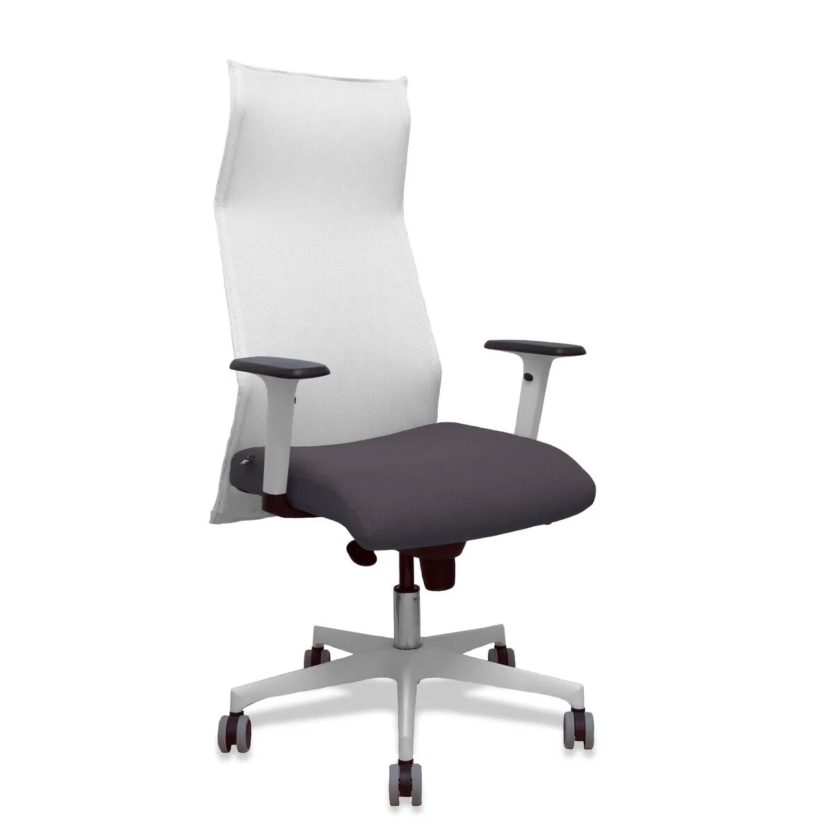 SILLA DE OFICINA PIQUERAS Y CRESPO 54BR65G BLANCO GRIS OSCURO
