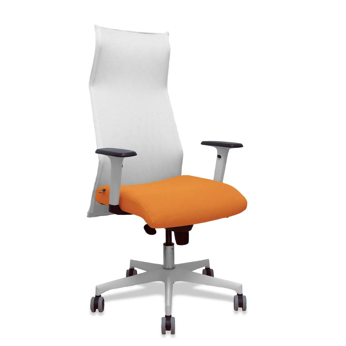 SILLA DE OFICINA PIQUERAS Y CRESPO 54BR65G BLANCO NARANJA