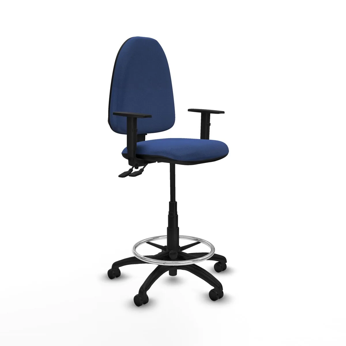 SILLA DE OFICINA PIQUERAS Y CRESPO B1D01RF AZUL MARINO ALTA