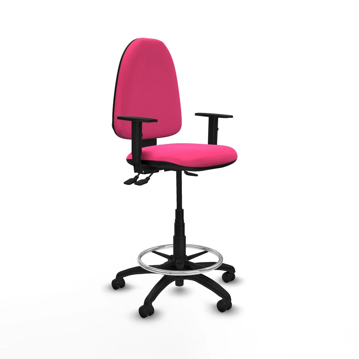 SILLA DE OFICINA PIQUERAS Y CRESPO B1D01RF ROSA ALTA