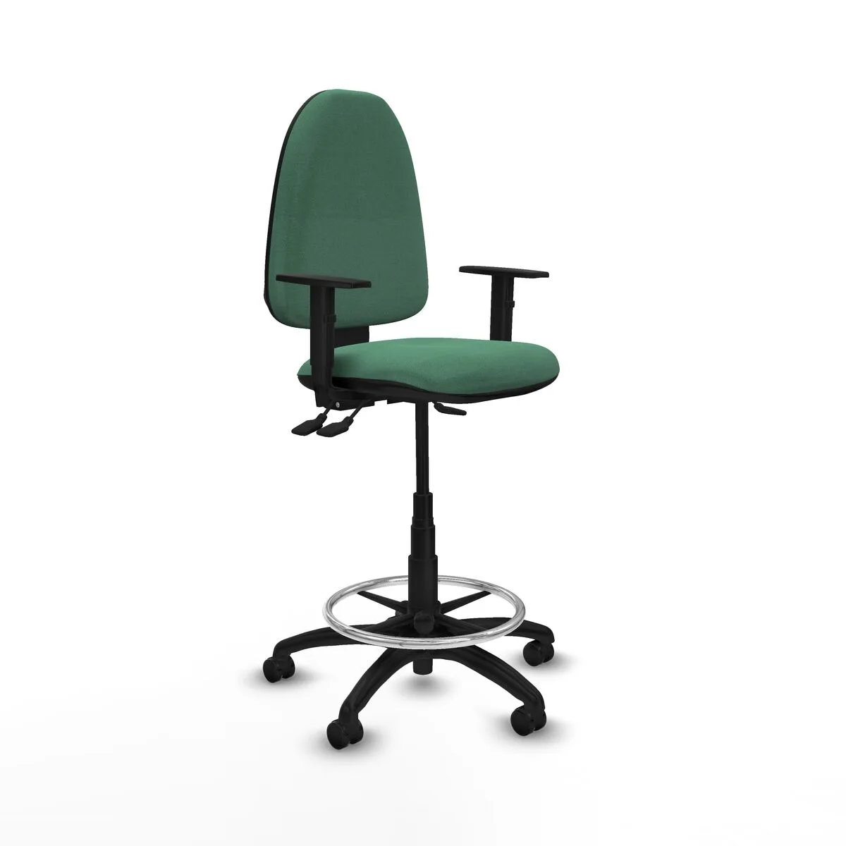 SILLA DE OFICINA PIQUERAS Y CRESPO B1D01RF VERDE ESMERALDA ALTA