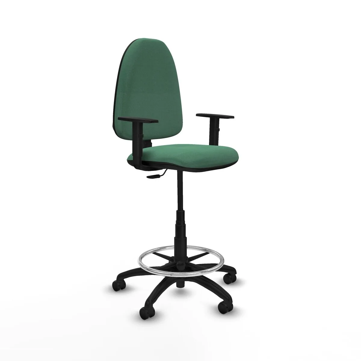 SILLA DE OFICINA PIQUERAS Y CRESPO B1D01RF VERDE ESMERALDA ALTA
