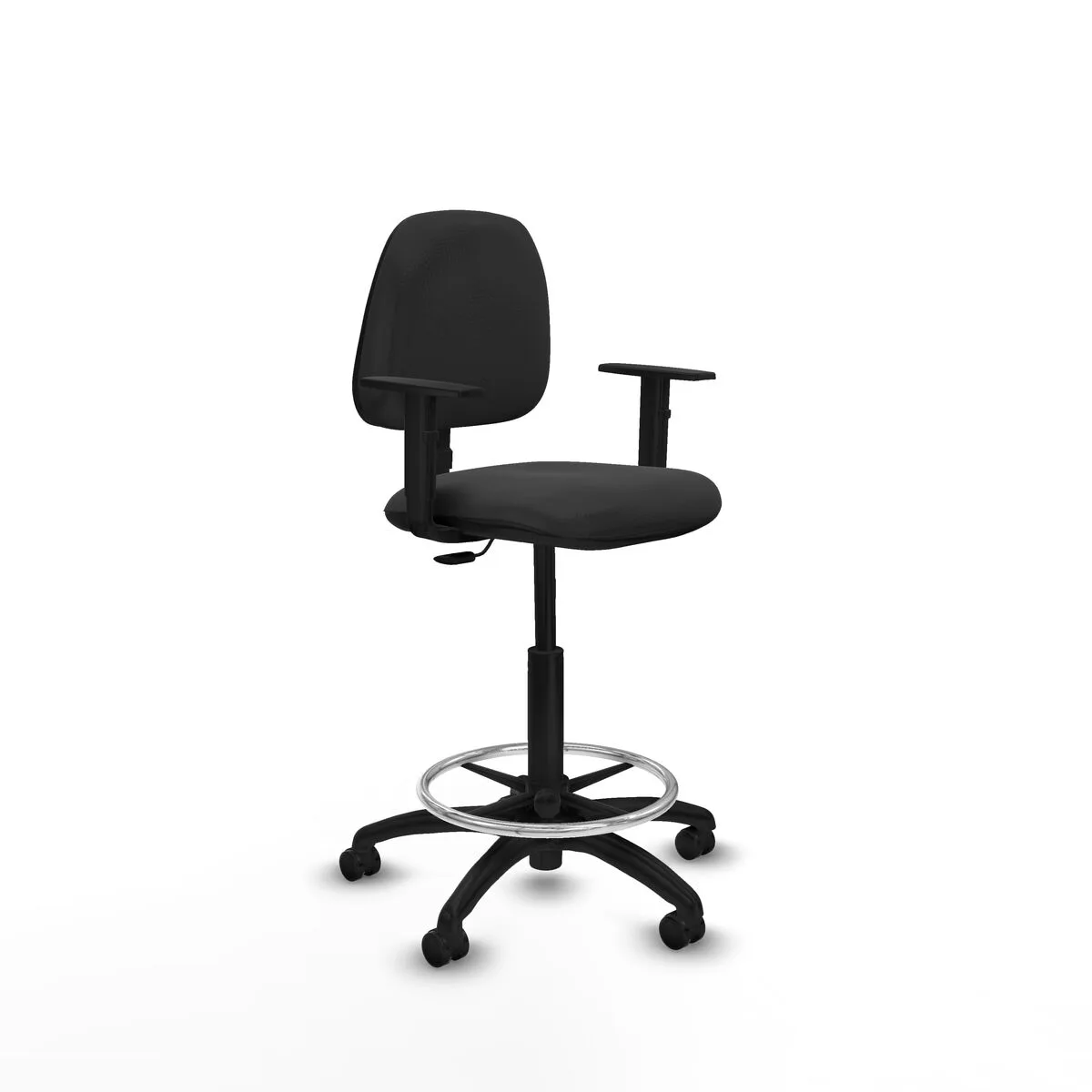 SILLA DE OFICINA PIQUERAS Y CRESPO B1D01RP GRIS OSCURO ALTA