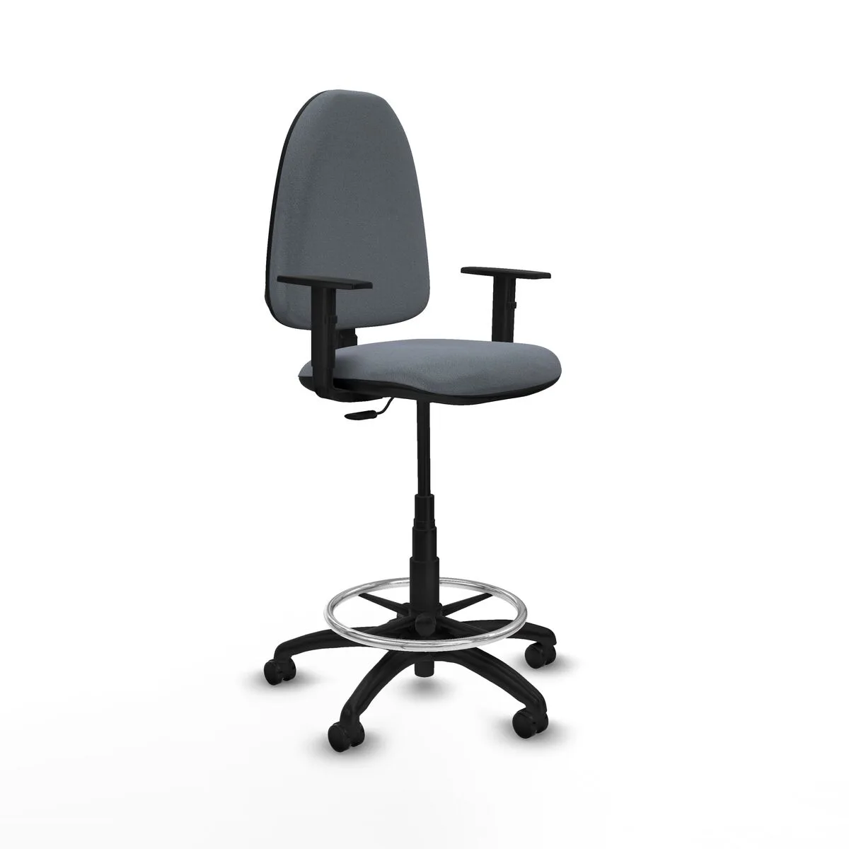 SILLA DE OFICINA PIQUERAS Y CRESPO B1D01RP GRIS ALTA