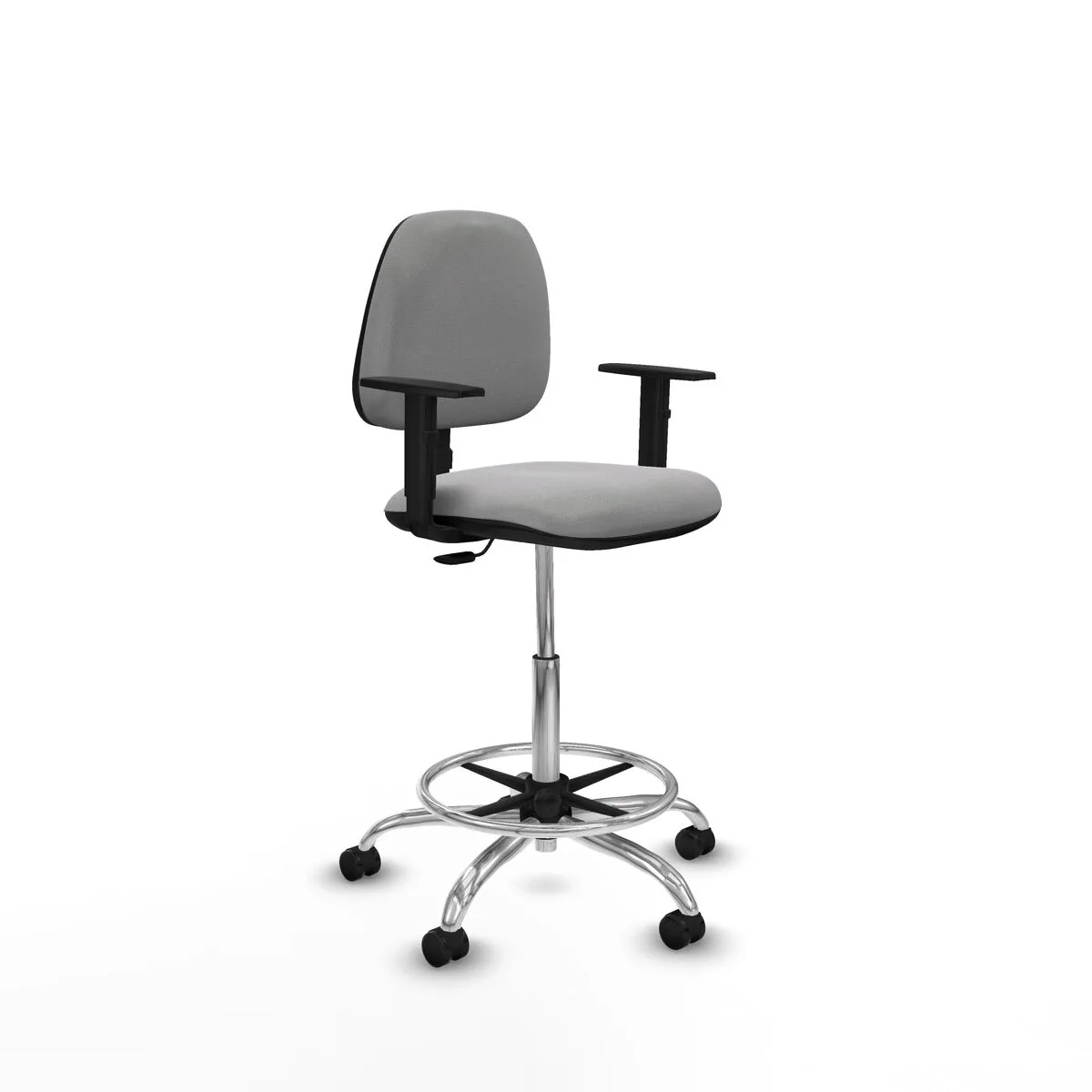 SILLA DE OFICINA PIQUERAS Y CRESPO B1D05RF GRIS CLARO ALTA