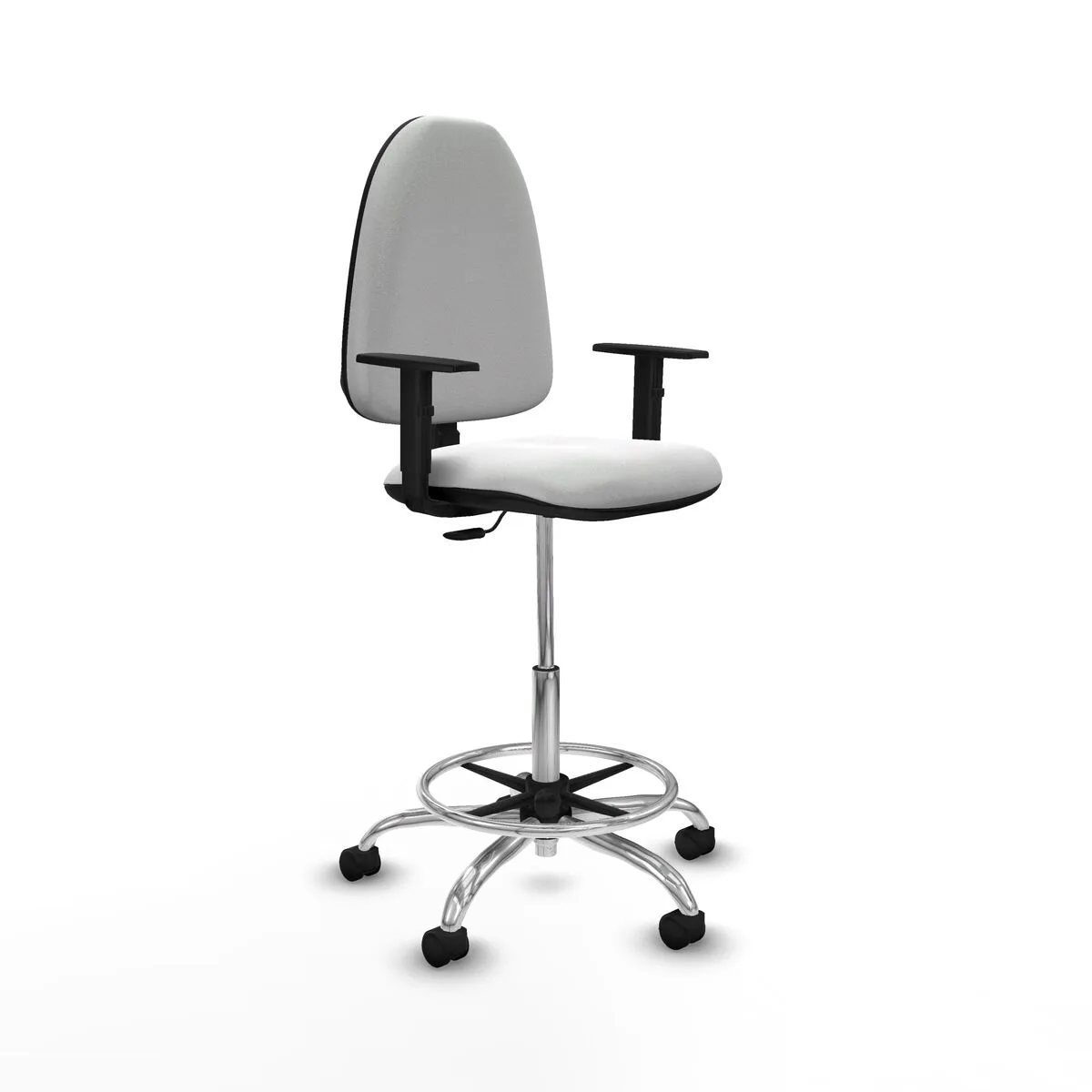 SILLA DE OFICINA PIQUERAS Y CRESPO B1D05RN BLANCO ALTA