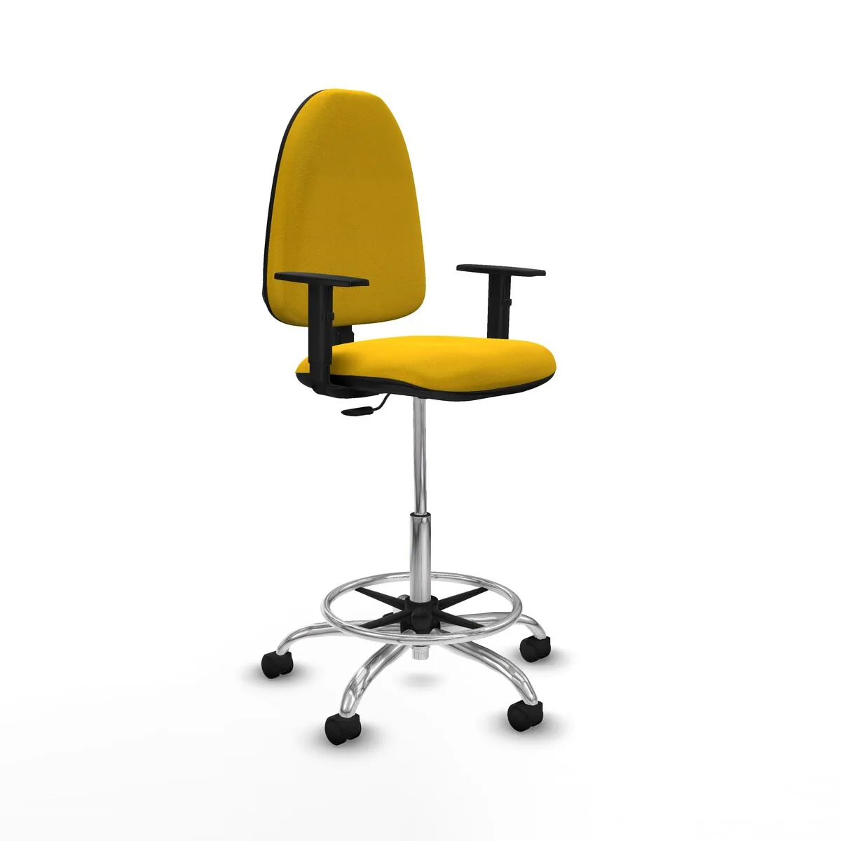 SILLA DE OFICINA PIQUERAS Y CRESPO B1D05RN AMARILLO