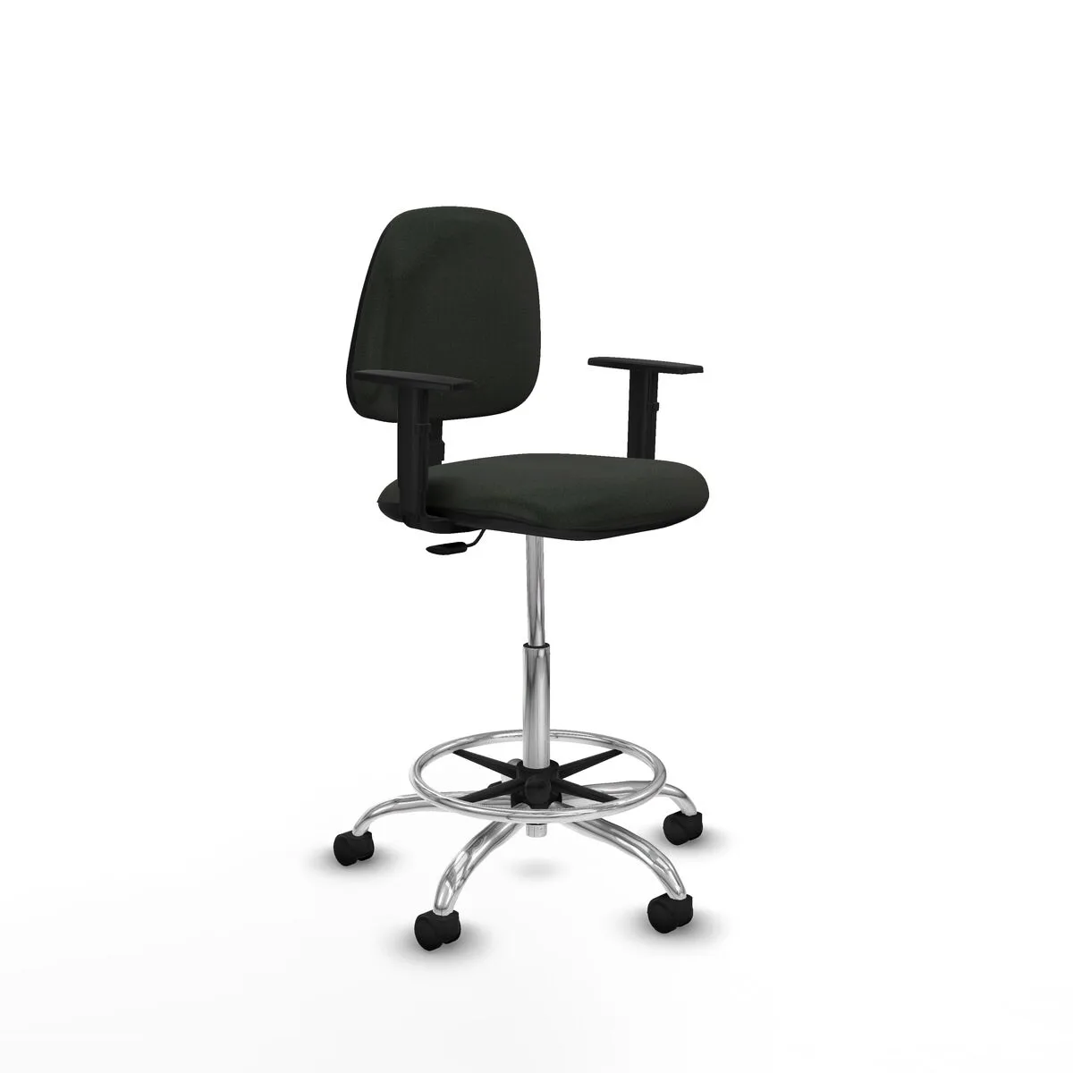 SILLA DE OFICINA PIQUERAS Y CRESPO B1D05RN NEGRO ALTA