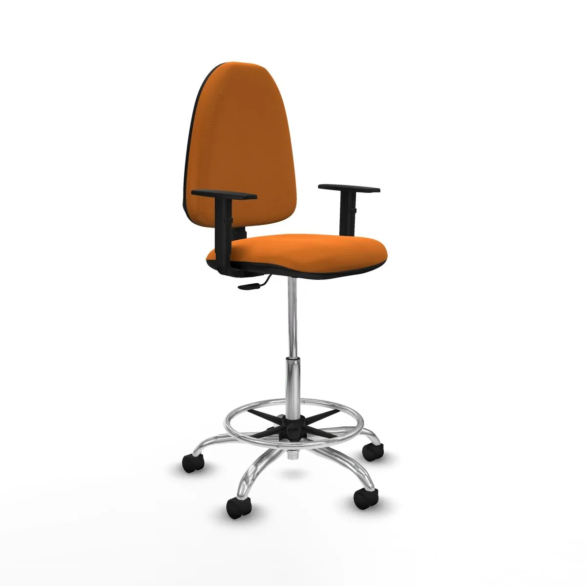 SILLA DE OFICINA PIQUERAS Y CRESPO B1D05RN NARANJA ALTA