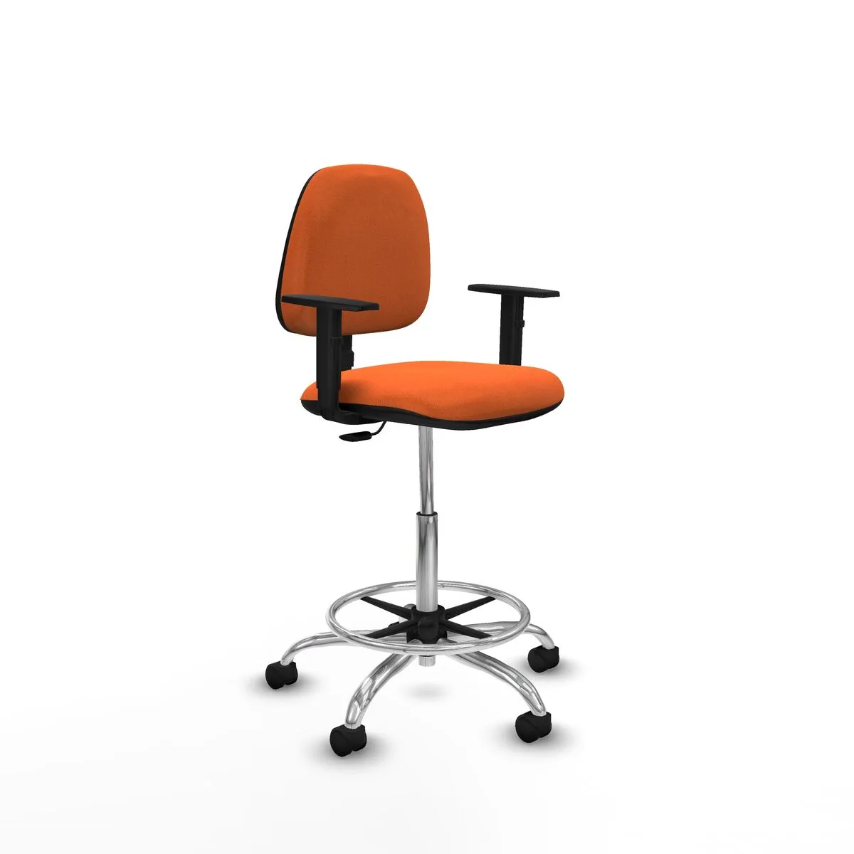SILLA DE OFICINA PIQUERAS Y CRESPO B1D05RN NARANJA ALTA