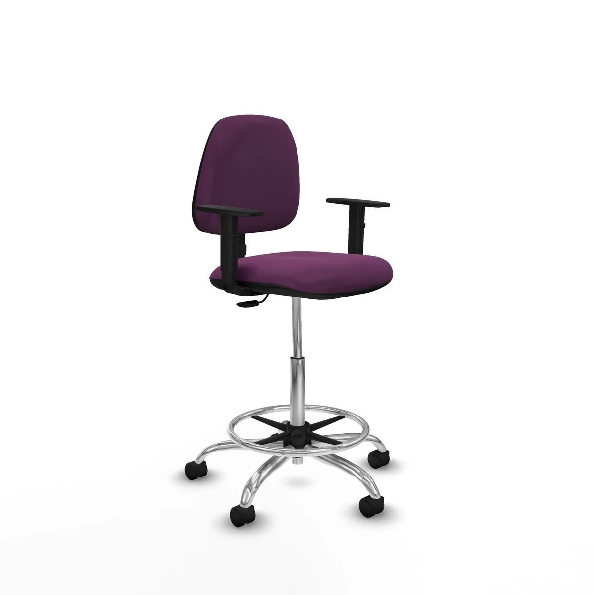 SILLA DE OFICINA PIQUERAS Y CRESPO B1D05RN MORADO ALTA