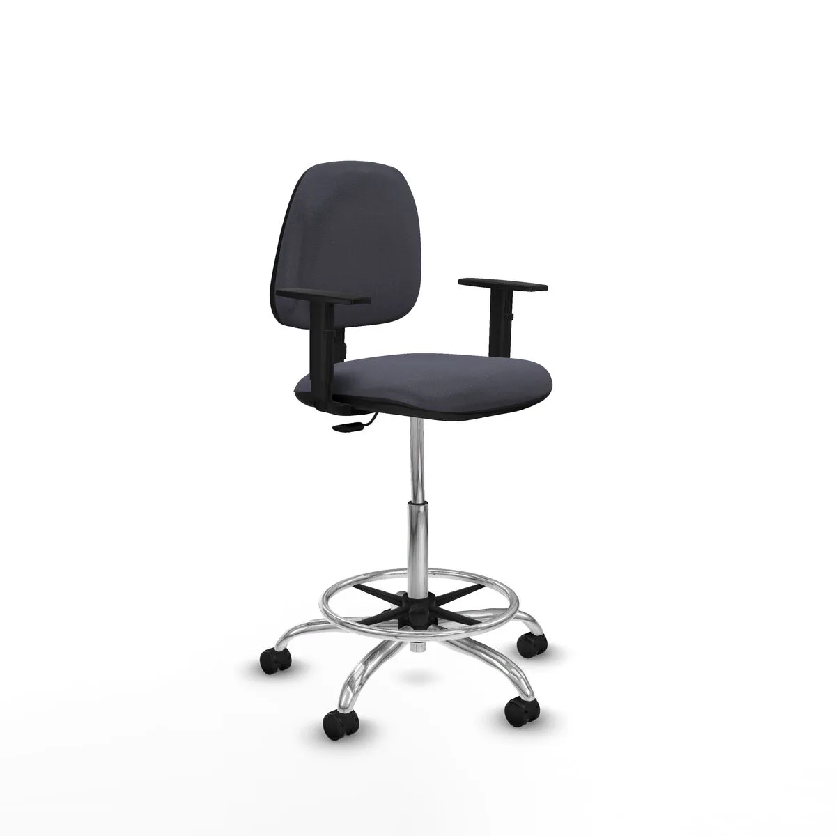 SILLA DE OFICINA PIQUERAS Y CRESPO B1D05RP GRIS OSCURO ALTA