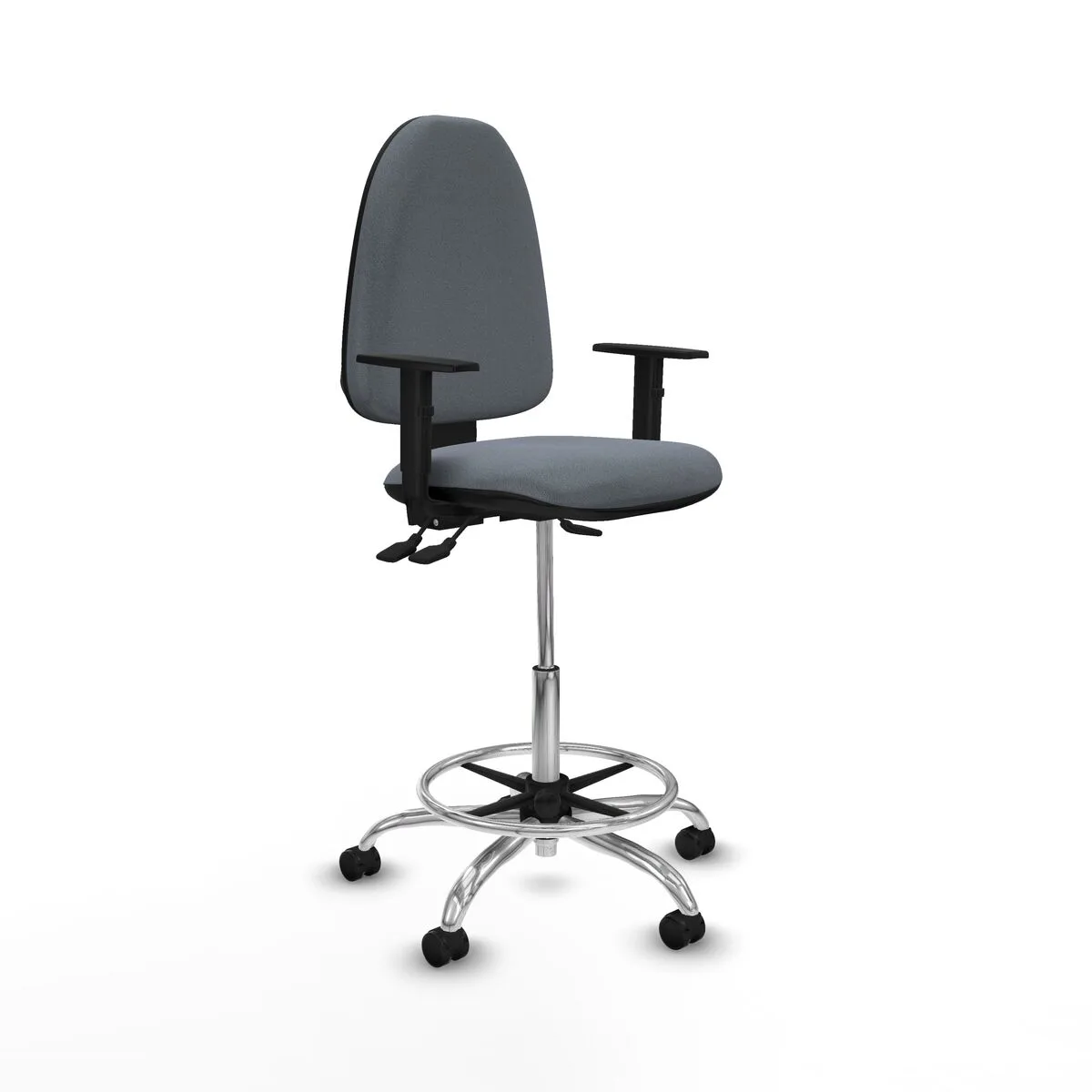 SILLA DE OFICINA PIQUERAS Y CRESPO B1D05RP GRIS ALTA