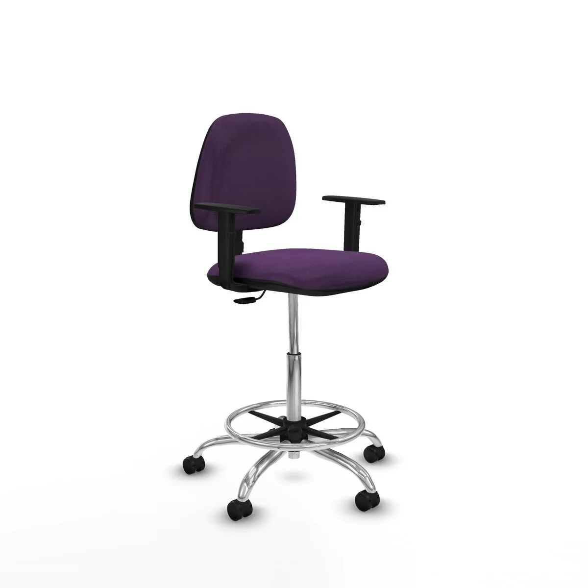 SILLA DE OFICINA PIQUERAS Y CRESPO B1D05RP MORADO ALTA
