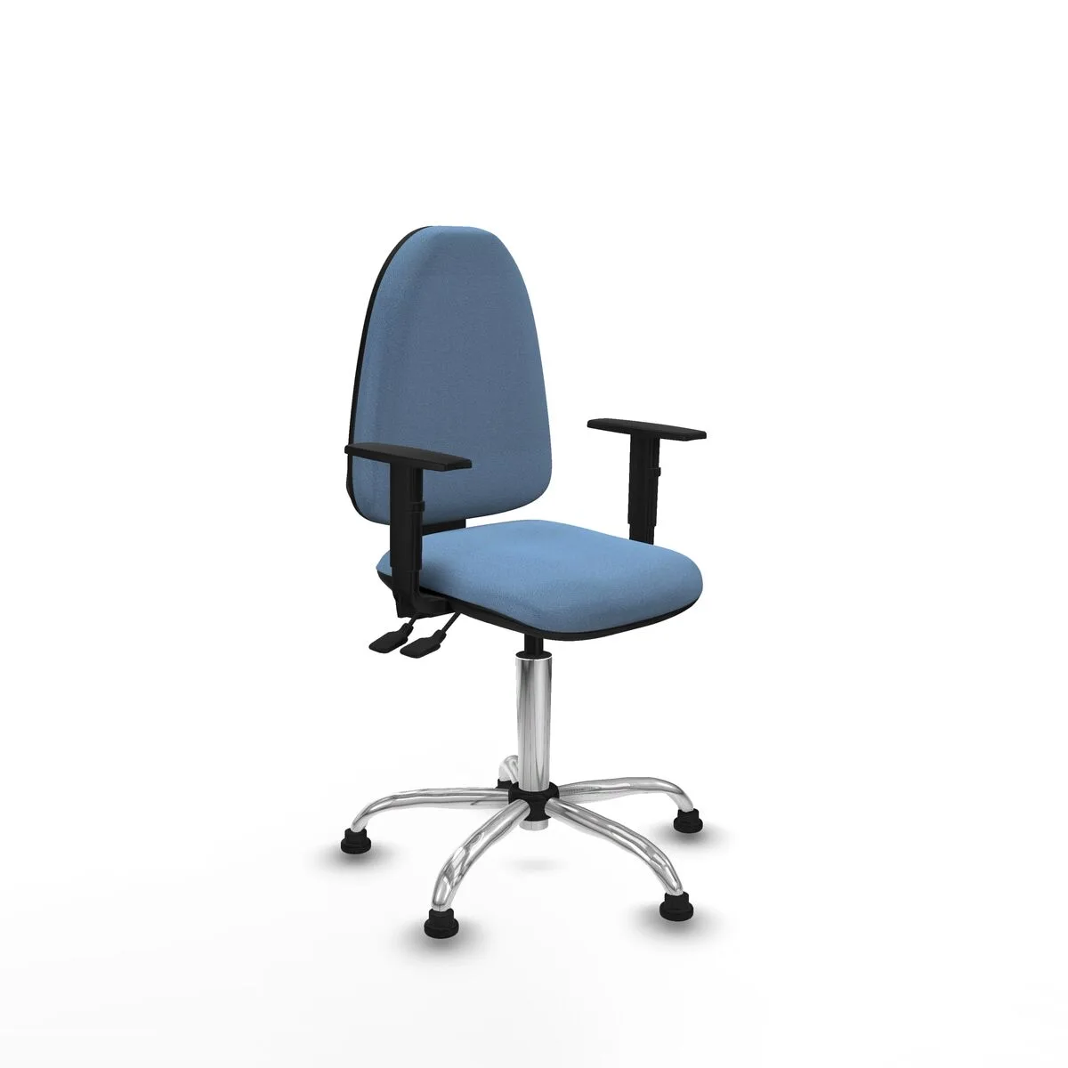SILLA DE OFICINA PIQUERAS Y CRESPO B1D05RT AZUL CIELO