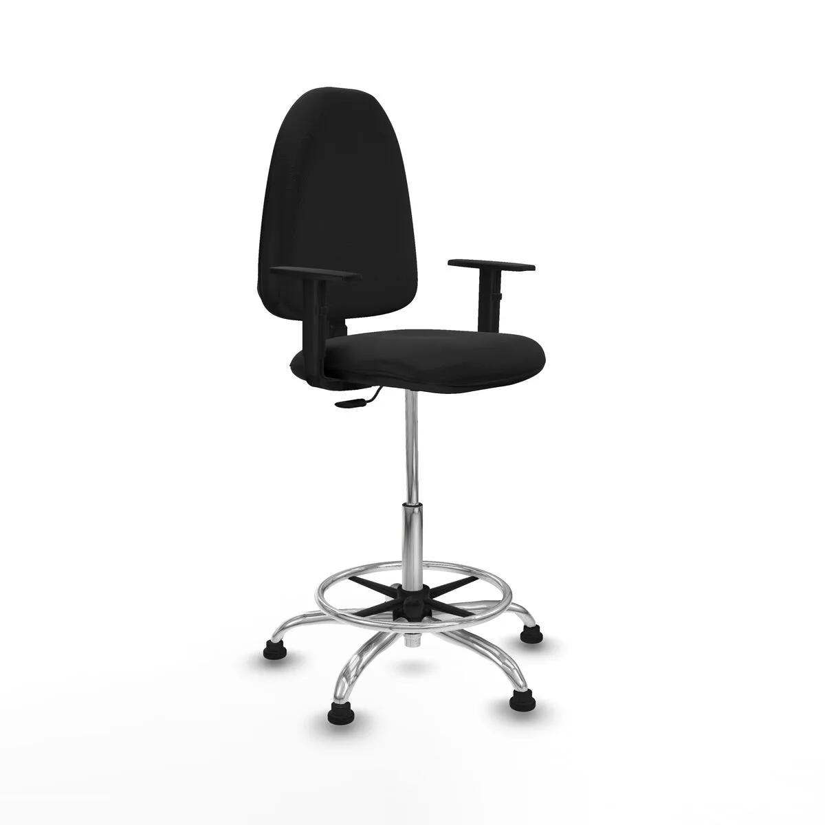 SILLA DE OFICINA PIQUERAS Y CRESPO B1D05RT NEGRO ALTA