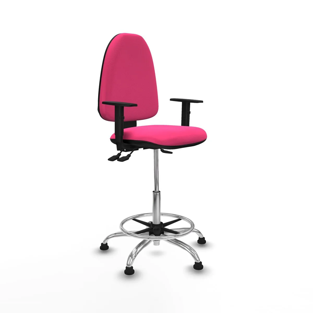 SILLA DE OFICINA PIQUERAS Y CRESPO B1D05RT ROSA ALTA
