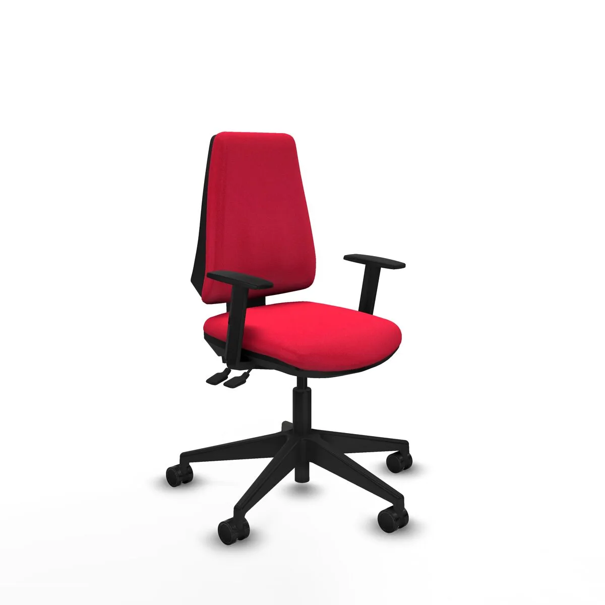SILLA DE OFICINA PIQUERAS Y CRESPO B1D066N ROJO